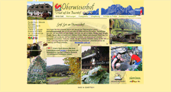 Desktop Screenshot of oberwieserhof.com